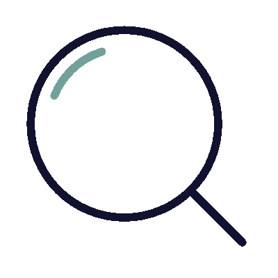 Wired outline 19 magnifier zoom search